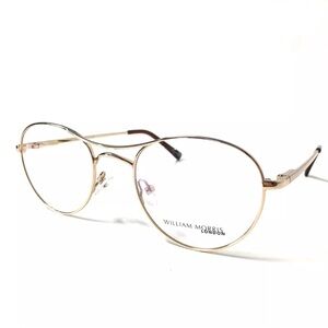 William Morris London Gold Frame Eyeglasses NWT